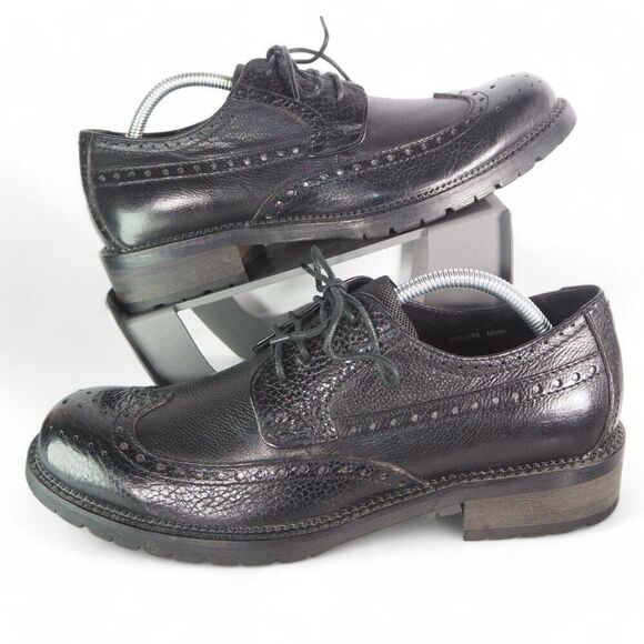 Donald by‎ Donald J. Pliner Brad Wingtip Leather Oxfords Black Men\'s 9 main image 10